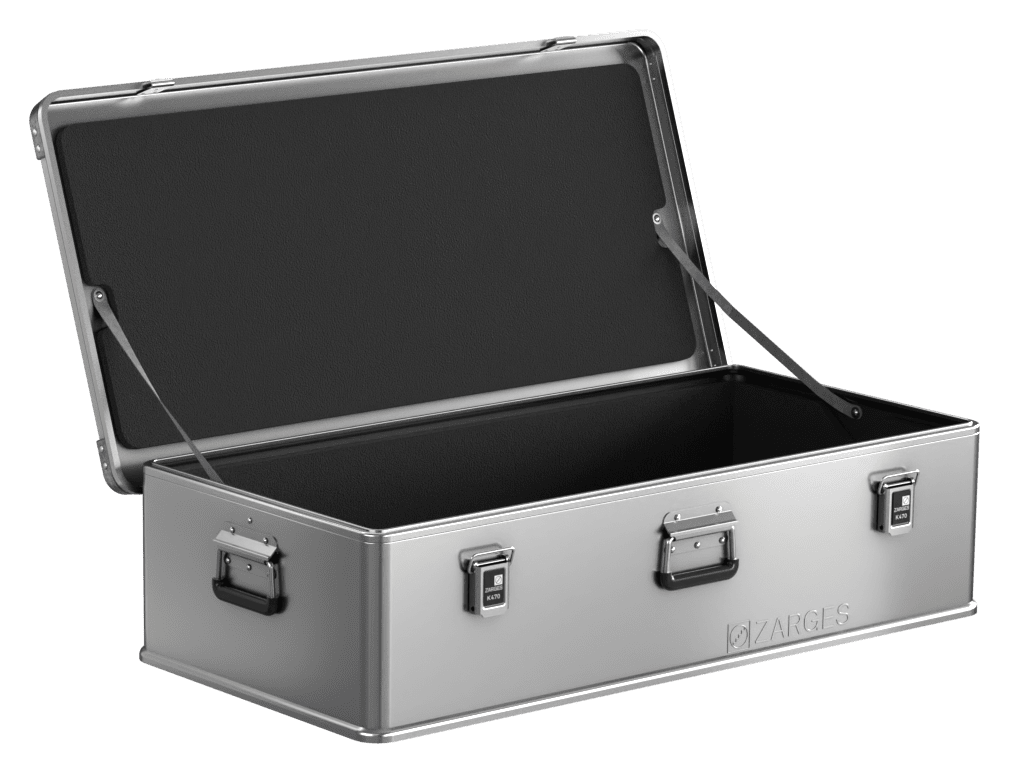 ZARGES K470-31011136 aluminum case with factory-installed foam liner
