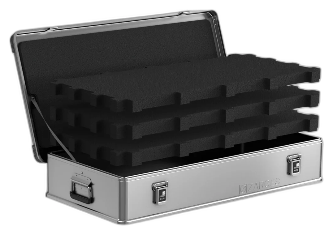 ZARGES K470-380031 aluminum case with foam fill