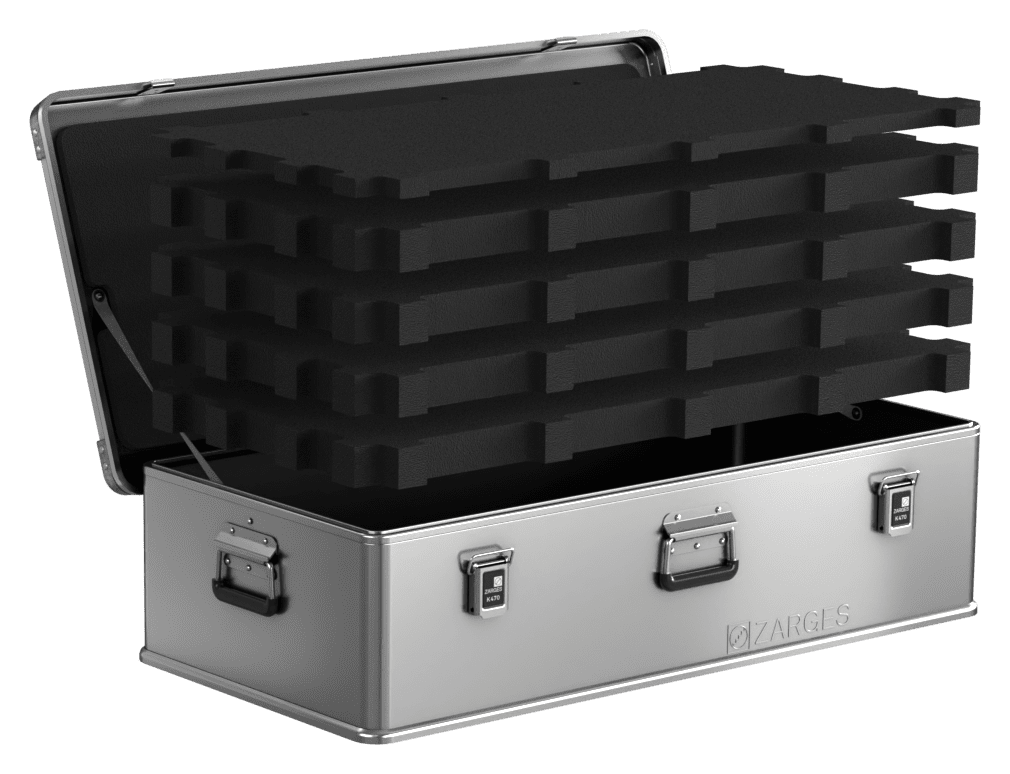 ZARGES K470-31011136 aluminum case with foam fill