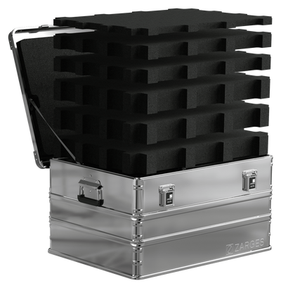 ZARGES K470-40565 aluminum case with foam fill