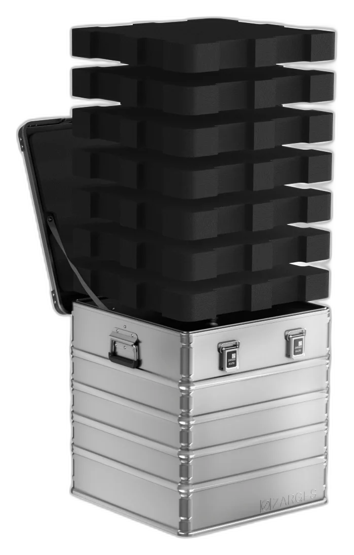ZARGES K470-40836 aluminum case with foam fill