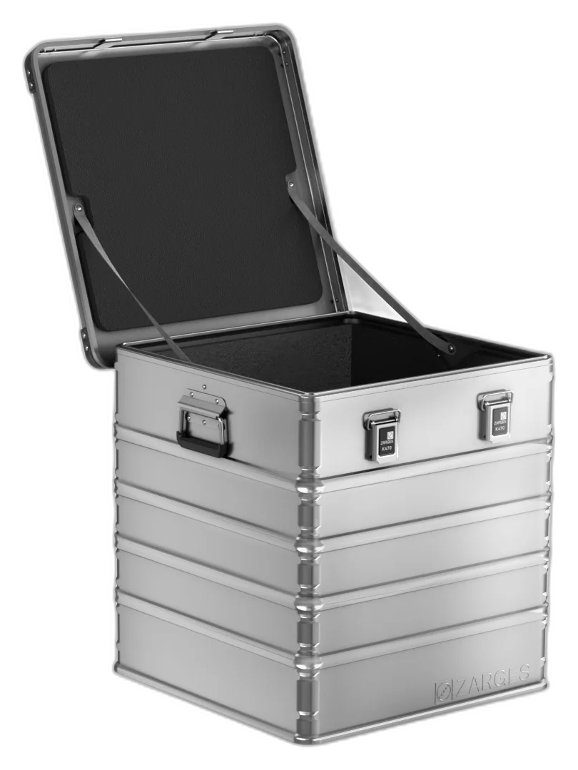 ZARGES K470-40836 aluminum case with factory-installed foam liner