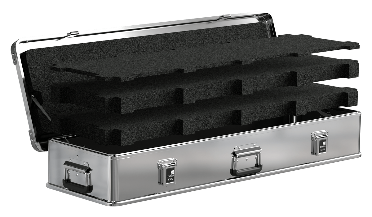ZARGES K470-40847 aluminum case with foam fill
