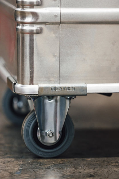 ZARGES container with clip-on casters